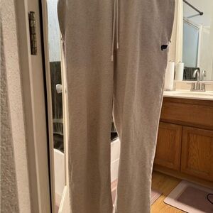 Fabletics Bone Heather “Go-To” Straight Leg Sweatpants